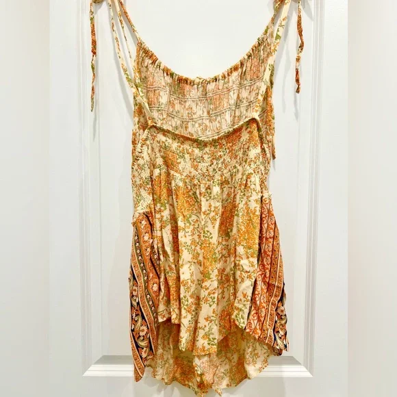 FREE PEOPLE Run Free Ruched Romper - Picture 8 of 9